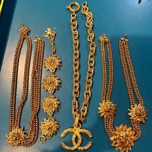 Chanel vintage necklace and earrings